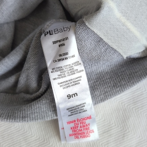 petit lem winter polar bear crewneck sweatshirt 9 months baby - Picture 4 of 5